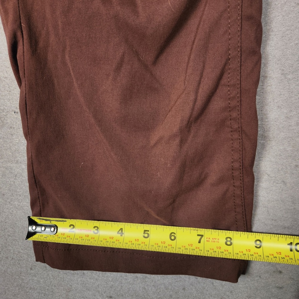 Prana Halle Pants Women's 8 Short Brown Hiking Outdoor Roll-up Straight Leg - Picture 6 of 8